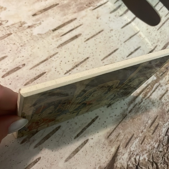 Antique Hunt of the Unicorn, Ladies of the Court Painted Wooden Picture - Picture 4 of 5